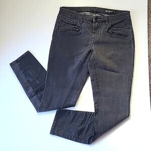 BLANKNYC Women's Black Jeans Faux Leather Legs Skinny Classique Size 27‎